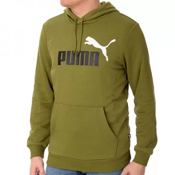  Muški sweatshirt PUMA ESS+ 2 COL BIG LOGO HOODIE 586765-35 ZELENA 