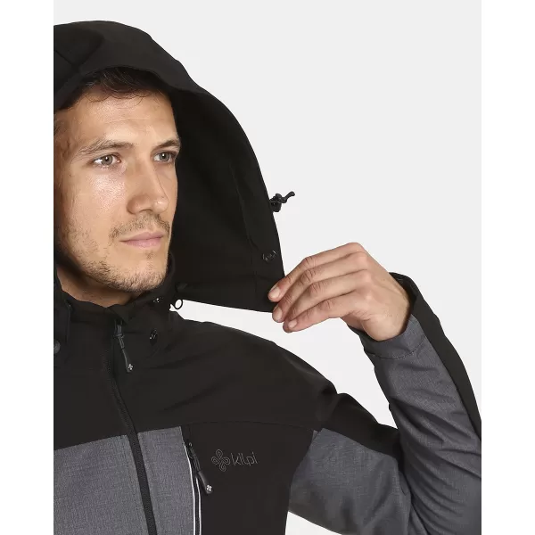  Muška softshell jakna KILPI RAVIO-M UM0126KI TAMNOSIVA 