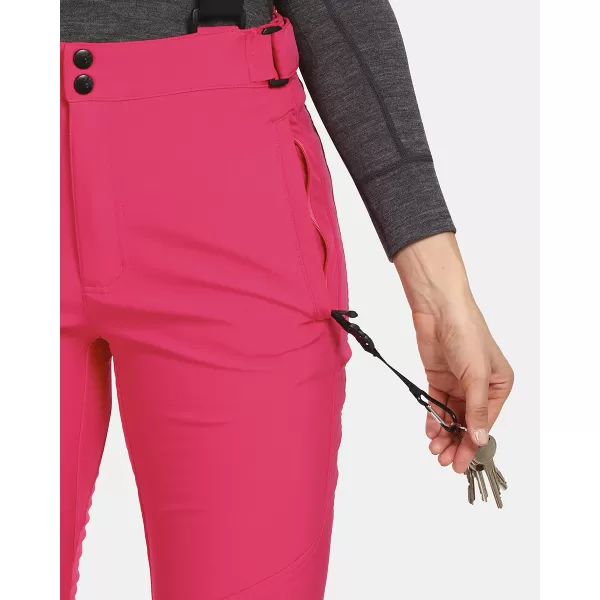  Ženske softshell skijaške hlače KILPI RHEA-W UL0407KI RUŽIČASTA 