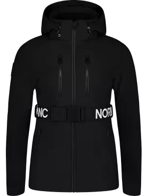 Ženska softshell skijaška jakna NORDBLANC APRES-SKI NBWJL7928 CRNA