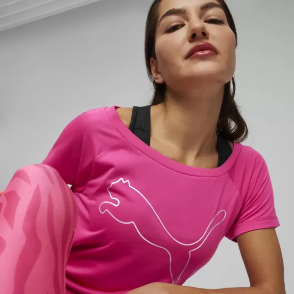  Ženska majica kratkih rukava PUMA TRAIN FAV JERSEY CAT TEE 522420-48 RUŽIČASTA 
