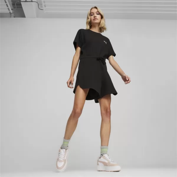  Ženski kombinezon PUMA HER SHORT JUMPSUIT 677891-01 CRNA 