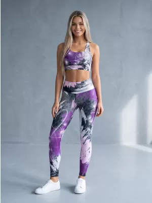 Ženske duge premium tajice ALTISPORT VOJ/ALW016LEG01 LJUBIČASTA