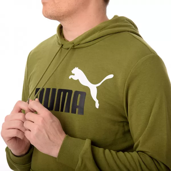  Muški sweatshirt PUMA ESS+ 2 COL BIG LOGO HOODIE 586765-35 ZELENA 