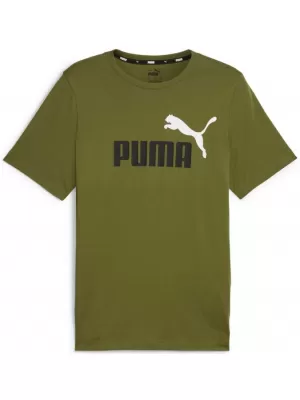 Muška majica kratkih rukava PUMA ESS+ 2 COL LOGO TEE 586759-35 ZELENA