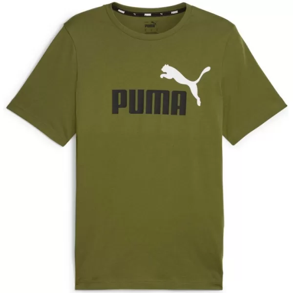  Muška majica kratkih rukava PUMA ESS+ 2 COL LOGO TEE 586759-35 ZELENA 