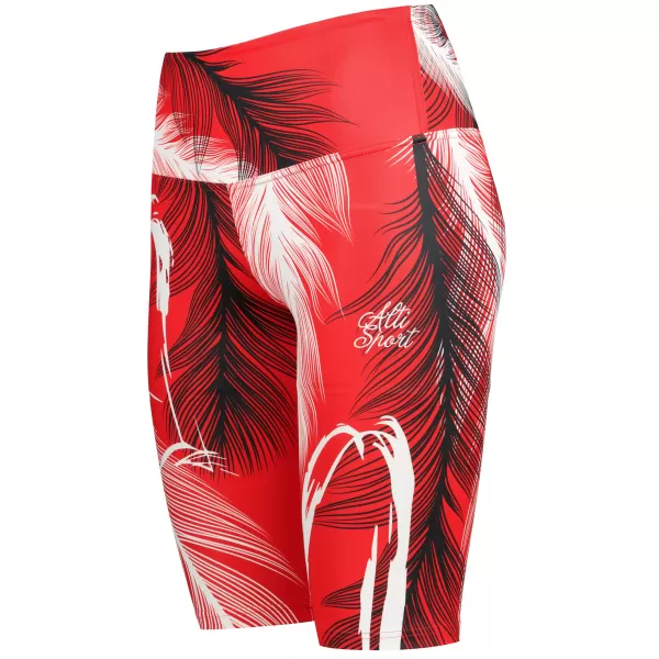  Ženske tajice iznad koljena premium ALTISPORT VOJ/ALW001LEG02 CRVENA 