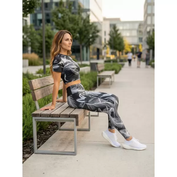  Ženske duge premium tajice ALTISPORT VOJ/ALW001LEG01 CRNA/SIVA 