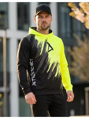Muška premium funkcionalna majica ALTISPORT VOJ/ALM006MI01 CRNO I ŽUTO
