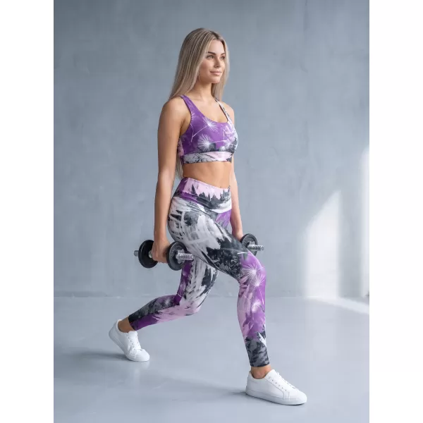  Ženske duge premium tajice ALTISPORT VOJ/ALW016LEG01 LJUBIČASTA 