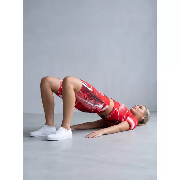  Ženske tajice iznad koljena premium ALTISPORT VOJ/ALW001LEG02 CRVENA 