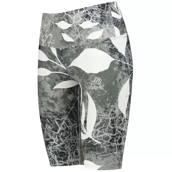  Ženske tajice iznad koljena premium ALTISPORT VOJ/ALW020LEG02 CRNO I BIJELO 