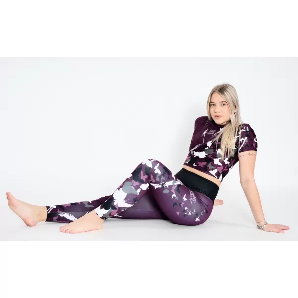  Ženske duge premium tajice ALTISPORT VOJ/ALW022LEG01 LJUBIČASTA 