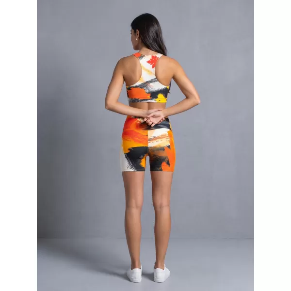  Ženske kratke premium tajice ALTISPORT VOJ/ALW019LEG03 NARANČA 