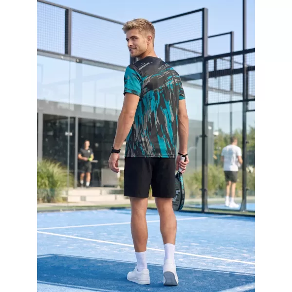  Muška premium funkcionalna majica ALTISPORT VOJ/ALM010TR01 CRNO/SMARAGDNO 