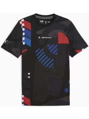 Muška majica kratkih rukava PUMA BMW MMS AOP TEE 624153-01 CRNA