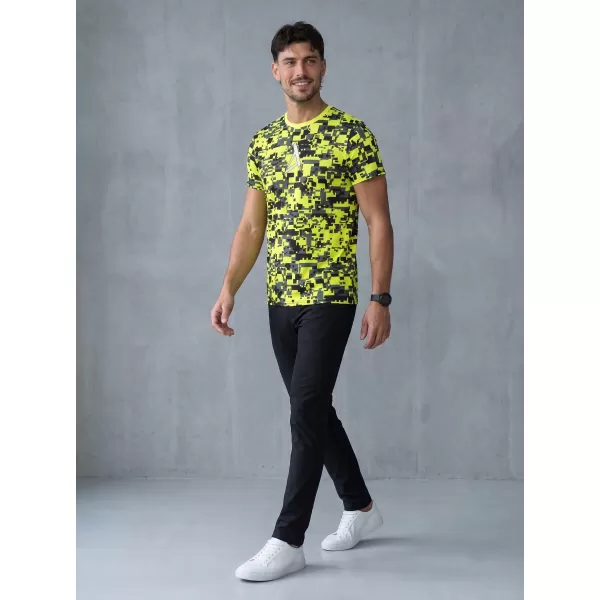 Muška premium plus funkcionalna majica ALTISPORT VOJ/ALM011TR02 NEON/ŽUTA 