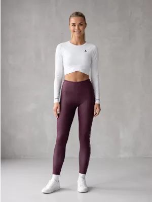 Ženske duge premium tajice ALTISPORT VOJ/ALW021LEG01 LJUBIČASTA