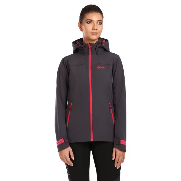 Ženska softshell jakna KILPI RAVIA-W UL0124KI TAMNOSIVA 