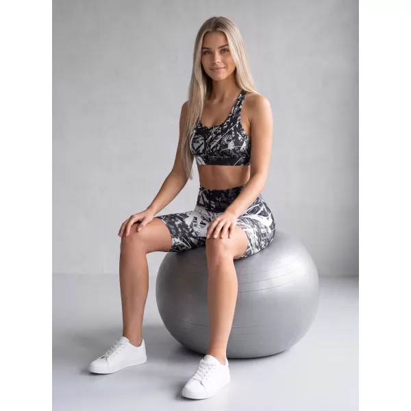  Ženske tajice iznad koljena premium ALTISPORT VOJ/ALW018LEG02 CRNO I BIJELO 