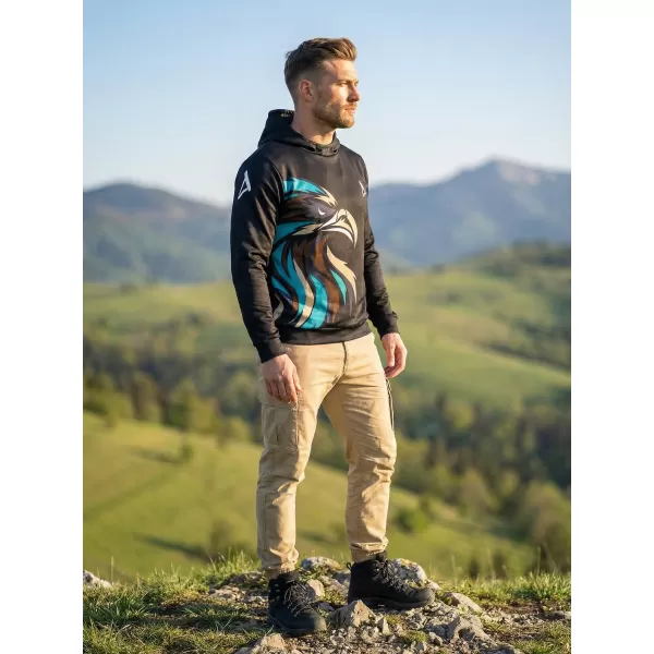  Muška premium funkcionalna majica ALTISPORT VOJ/ALM029MI01 CRNA I PLAVA 