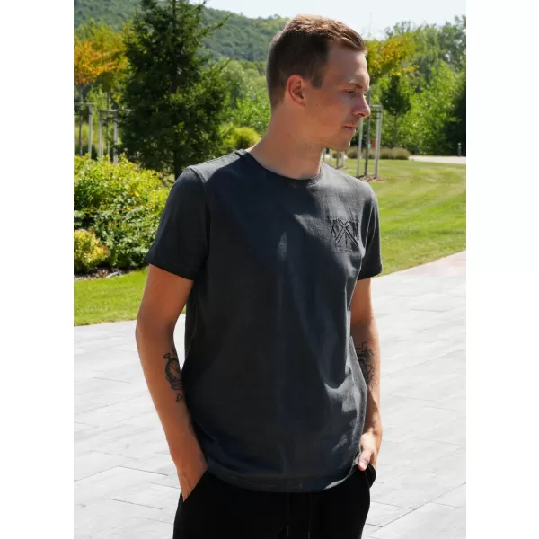  Muška majica kratkih rukava KIXMI SOREN TAMNOSIVA 
