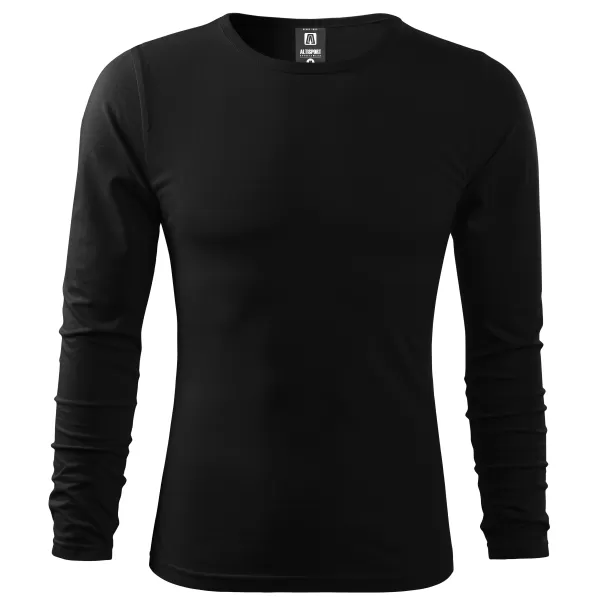  Muška majica s dugim rukavima ALTISPORT NoPrint NP/ALM911 CRNA 