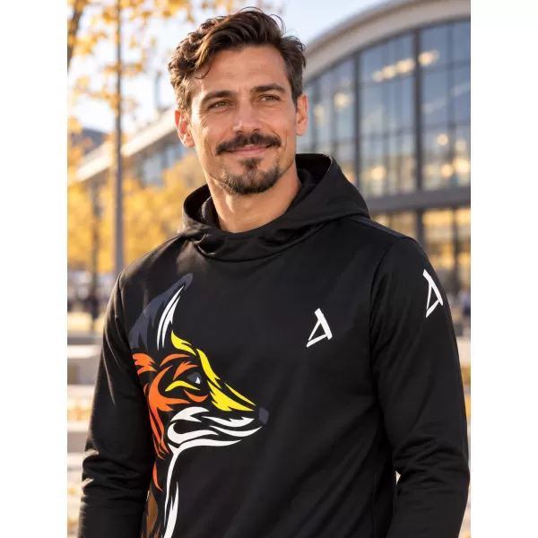  Muška premium funkcionalna majica ALTISPORT VOJ/ALM029MI01 CRNA I ŽUTA 