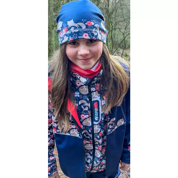  Dječja majica od flisa WAMU LIŠKY TAMNOPLAVA 