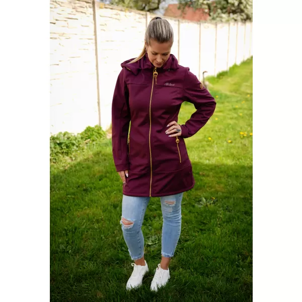  Ženski softshell kaput ALTISPORT CIARA TAMNOCRVENA 