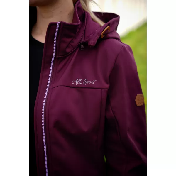  Ženski softshell kaput ALTISPORT CIARA BORDO/LJUBIČASTA 