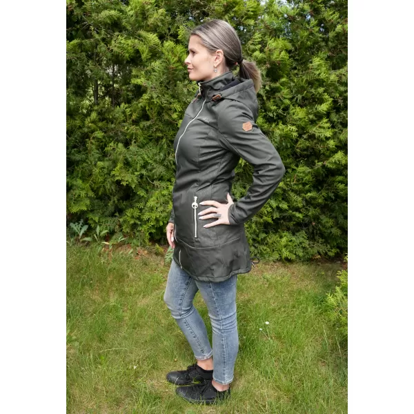  Ženski softshell kaput ALTISPORT CIARA KAKI 