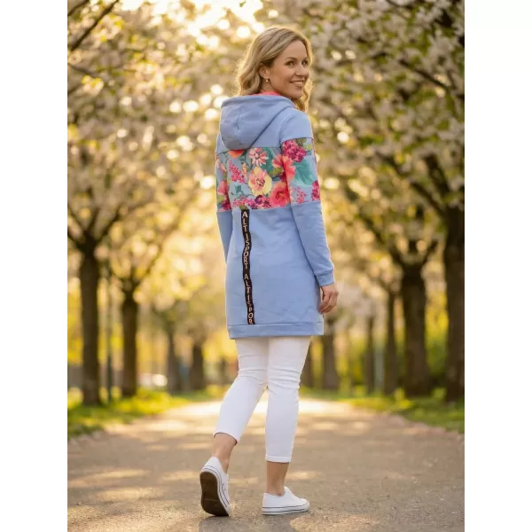  Ženski sweatshirt ALTISPORT CECILY PLAVA 