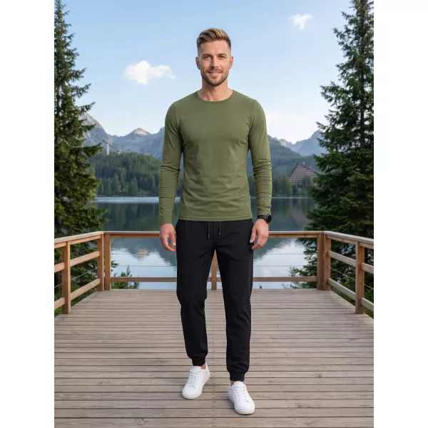  Muška majica s dugim rukavima ALTISPORT NoPrint NP/ALM911 KAKI 