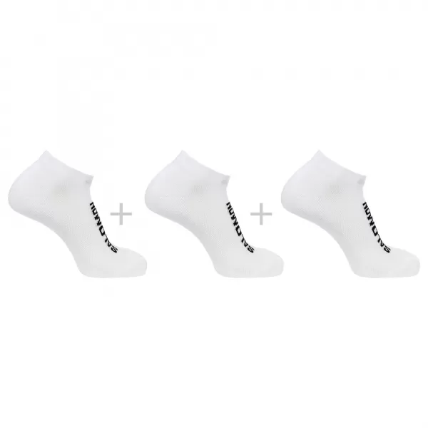  Čarape SALOMON EVERYDAY LOW 3-PACK LC2086900 BIJELO/BIJELO/BIJELO 