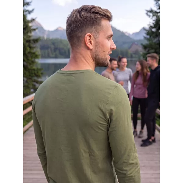  Muška majica s dugim rukavima ALTISPORT NoPrint NP/ALM911 KAKI 
