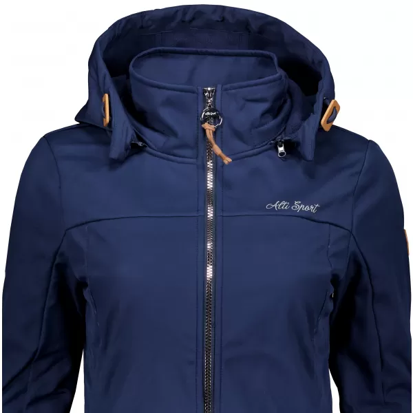  Ženski softshell kaput ALTISPORT CIARA TAMNOPLAVA 