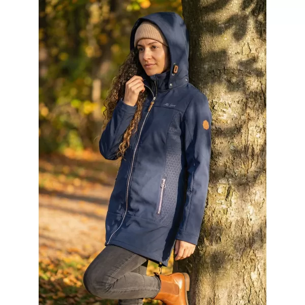  Ženski softshell kaput ALTISPORT CIARA TAMNOPLAVA/SREBRNA 
