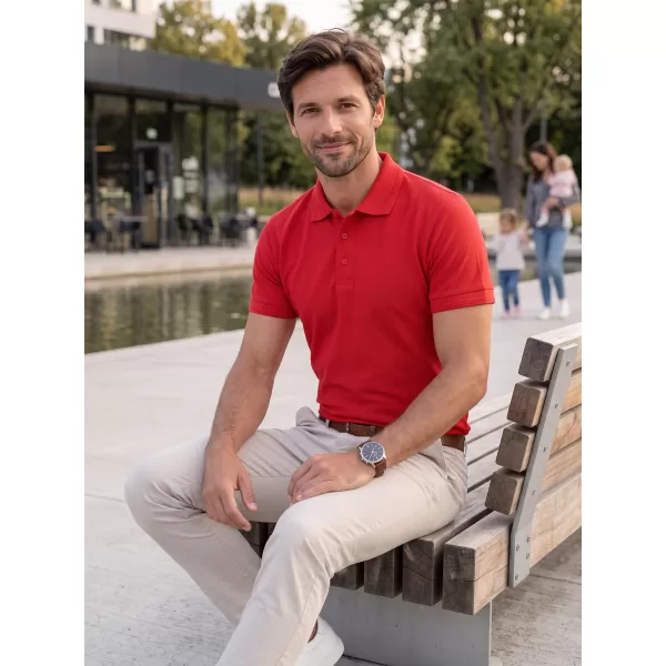  Muška majica s kragnom ALTISPORT NoPrint NP/ALM302 CRVENA 