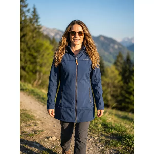  Ženski softshell kaput ALTISPORT CIARA TAMNOPLAVA 
