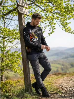 Muška premium funkcionalna majica ALTISPORT VOJ/ALM029MI01 CRNA I ŽUTA