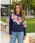 Ženski sweatshirt KIXMI SABRINA TAMNOPLAVA
