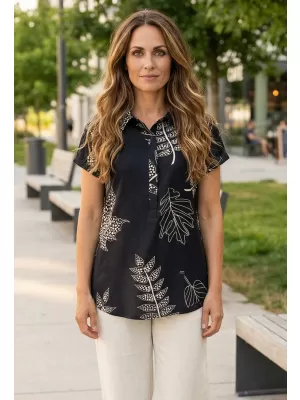 Ženska bluza KIXMI SARAH CRNA