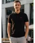 Muška majica kratkih rukava KIXMI SPENCER CRNO/CRVENO
