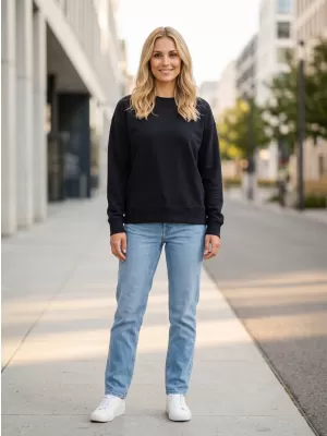 Ženski sweatshirt SAM 73 LUANA WM 790 TAMNOPLAVA