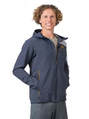 Muška jakna HANNAH AREN HOODY INDIJSKA TINTA/KOŽA MORSKOG PSA