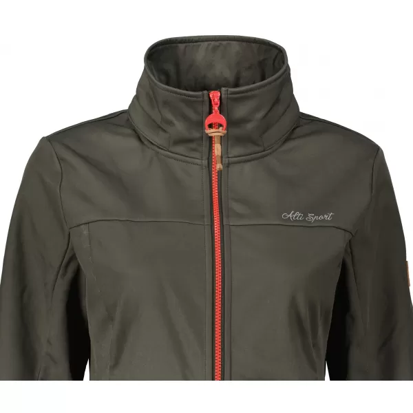  Ženski softshell kaput ALTISPORT CIARA KAKI/CRVENA 