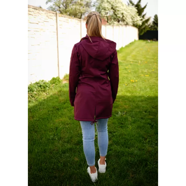  Ženski softshell kaput ALTISPORT CIARA TAMNOCRVENA 