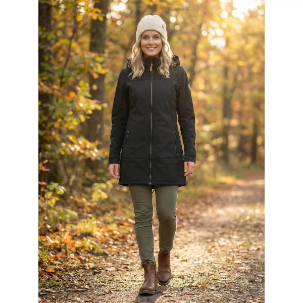  Ženski softshell kaput ALTISPORT CIARA CRNA 