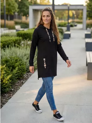 Ženski sweatshirt KIXMI SHARON CRNA